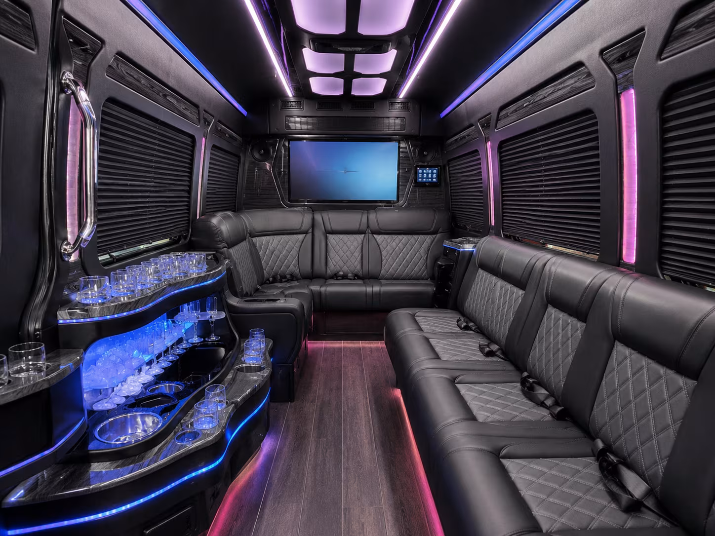 bus rental options for huntington beach trips